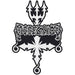 Dissection Logo Woven Cut Out Patch (One Size) (Black/White