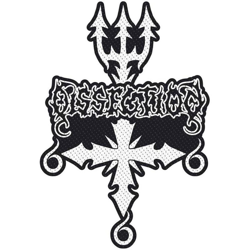 Dissection Logo Woven Cut Out Patch (One Size) (Black/White