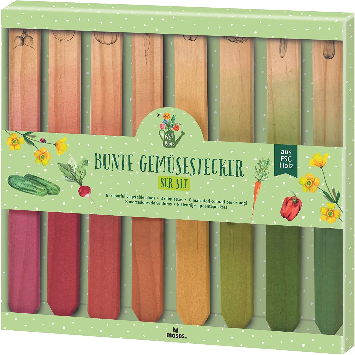 Houten Groentestekers - Voor in de moestuin