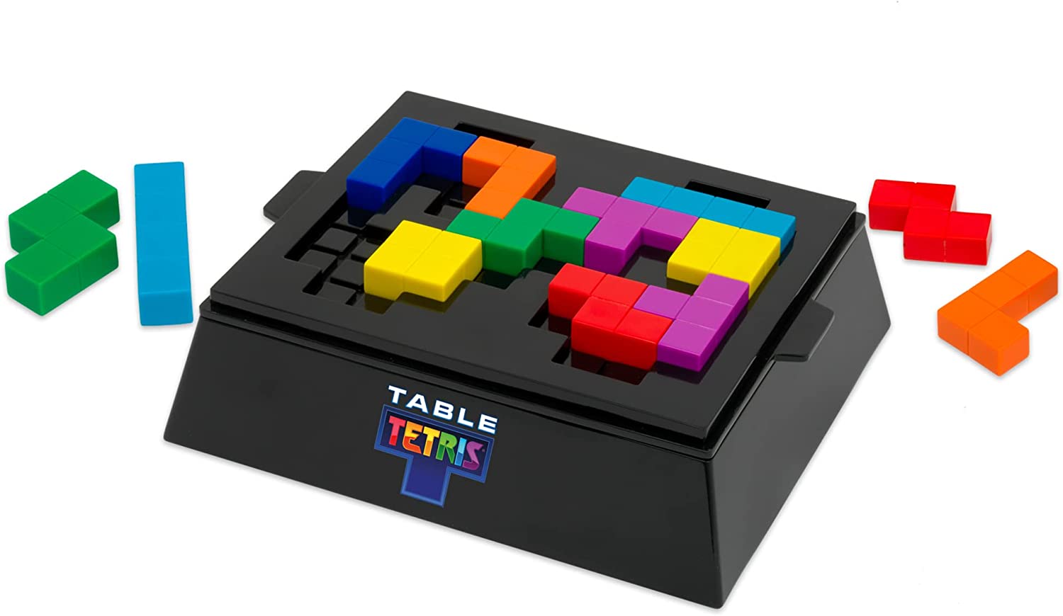 IDEAL | Table Tetris game: Head to head strategy game | Strategy Game | For 2 Players | Ages 6+ Single Table Tetris