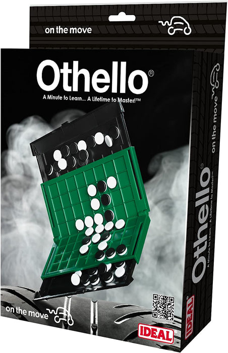 IDEAL | Othello On the Move travel game: A minute to learn… a lifetime to master! | Family Strategy Game | For 2 Players | Ages 7+