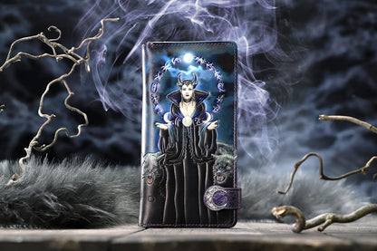 Nemesis Now Anne Stokes Moon Witch Embossed Purse, Blue, 18.5cm