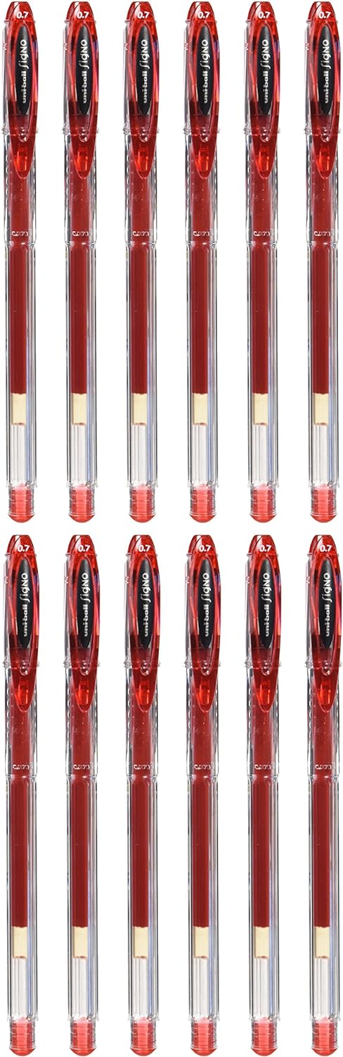 Uni-ball SigNo UM120 Gel Rollerball Pen 0.7mm Tip 0.5mm Line Red Ref 9001182  (9001182