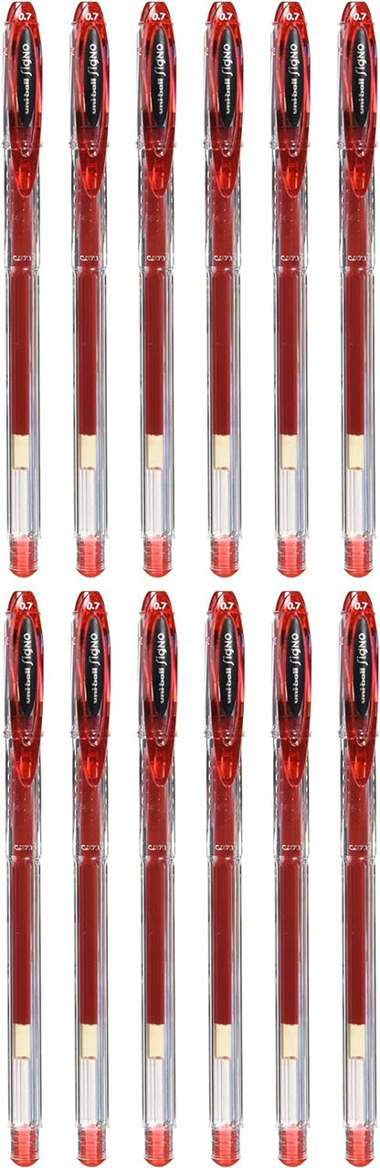 Uni-ball SigNo UM120 Gel Rollerball Pen 0.7mm Tip 0.5mm Line Red Ref 9001182  (9001182