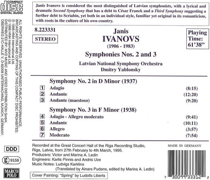 Ivanovs: Symphonies Nos 2 & 3