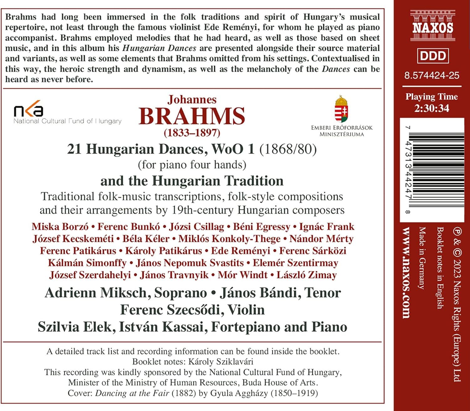 Brahms: Hungarian Dances and the Hungarian Tradition