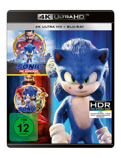 Sonic the Hedgehog - 2-Movie Collection (2 x 4K Ultra HD) (+ 2 x Blu-ray 2D)