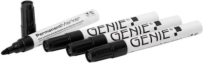 Marcador permanente Genie (con 1 – 3 mm, punta redonda y metal Espiga) 8 unidades., color