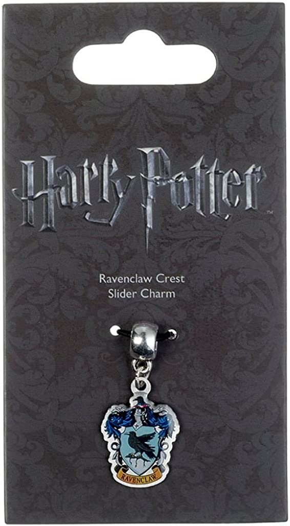 Harry Potter Ravenclaw - Colgante con diseño de escudo de Ravenclaw, color plateado y