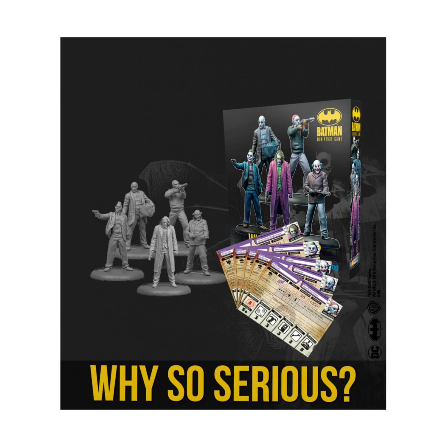 Knight Models Tabletop - Miniature Game Resina DC Comics Superhero - Batman - Why so Serious?