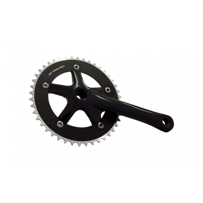 System Ex Cranks 170 W/Black 44T Ring Polished