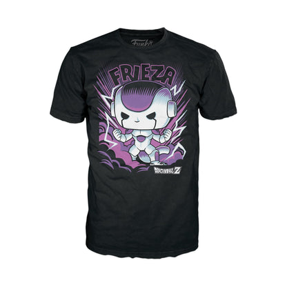Funko Pop! & Tee: DBZ - Frieza FF - Medium - Dragon Ball Z - T-Shirt - Clothes With Collectable Vinyl Figure - Gift Idea - Toys and Short Sleeve Top for Adults Unisex Men and Women - Anime Fans