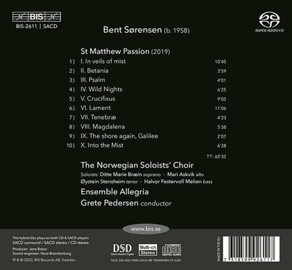 Bent Sorensen: St Matthew Passion