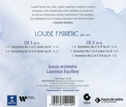 Louise Farrenc: Overtures in E Minor - E-flat/Symphonie 1-3