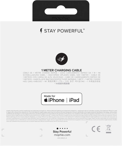 ZAGG mophie USB-A USB-C USB 3 Way Connection Cable - 1M - White