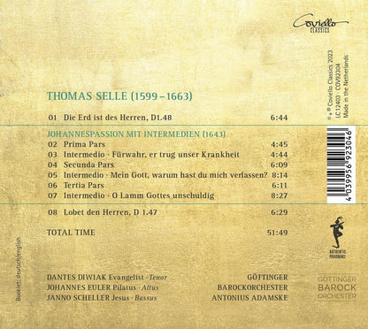 Thomas Selle: Johannes Passion