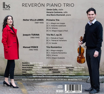 Reverón Piano Trio: Villa-Lobos/Turina/Ponce