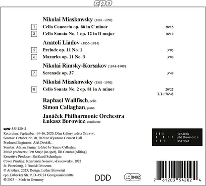 Nikolai Miaskowsky: Cello Concerto Op. 66/Cello Sonatas 1 & 2/...