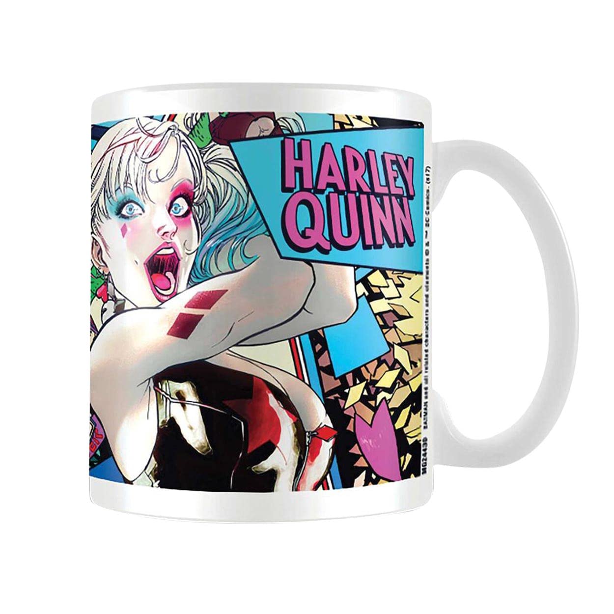 Pyramid International Batman (Harley Quinn Neon) Official Boxed Ceramic Coffee/Tea Mug, Paper, Multi-Colour, 1 Count (Pack of 1