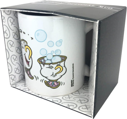 Pyramid International Beauty and the Beast (Chip Playtime) Official Boxed Ceramic Coffee/Tea Mug, Paper, Multi-Colour, 11 x 11 x 1.3 cm