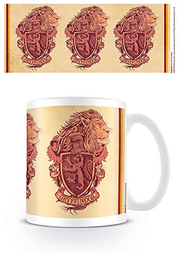 Pyramid International Harry Potter Ceramic Mug with Gryffindor Crest and Lion in Presentation Box - Official Merchandise Gryffindor Lion