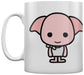 Harry Potter Ceramic Mug with Japanese Style Chibi Illustrations of Dobby in Presentation Box - Official Merchandise