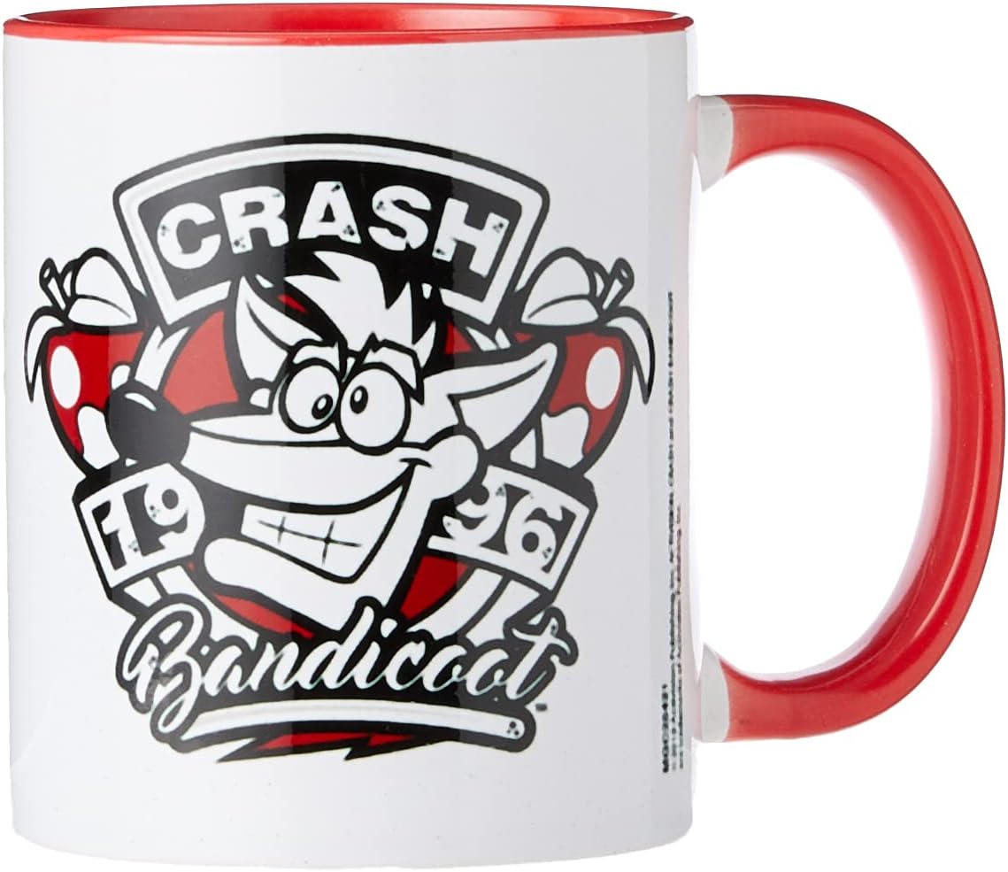 Crash Bandicoot MGC25421 Ceramic Mug 315 ml / 11 oz (1996 Emblem)