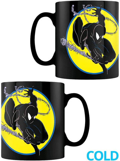 Marvel Spider-Man Heat Change Mug (Spider-Man Iconic Costume Design) 11oz Ceramic Coffee Mug, Gifts for Boys and Girls, Heat Changing Mugs for Women and Men - Official Merchandise