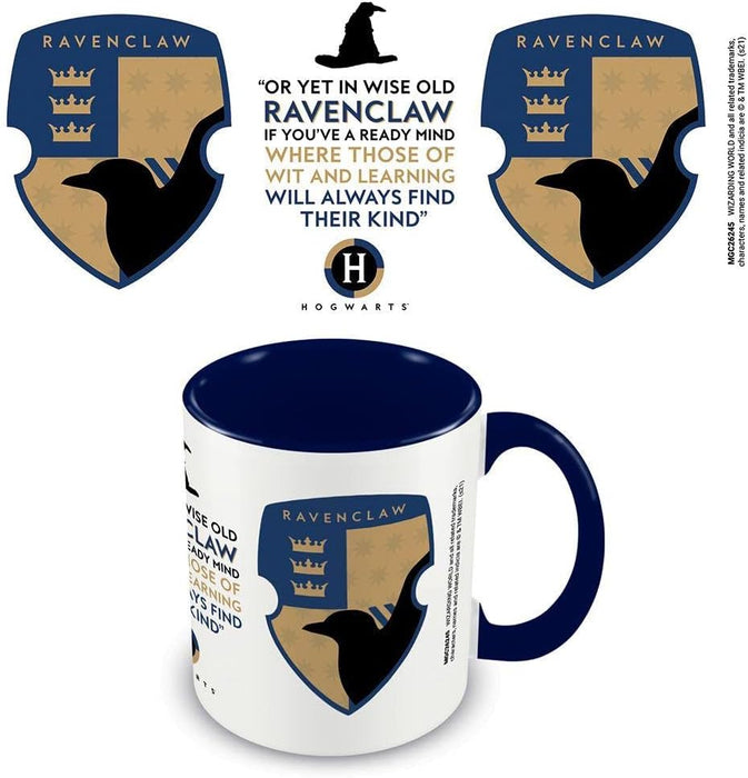 Harry Potter House Pride Ravenclaw Mug (One Size) (White/Navy/Brown