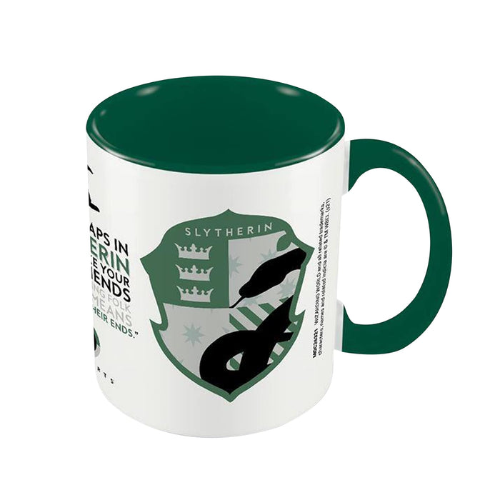 Harry Potter Slytherin House Pride Mug (One Size) (Green/White