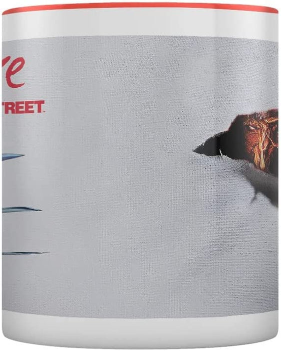 Nightmare On Elm Street Ripped Mug, Red/Grey, One Size