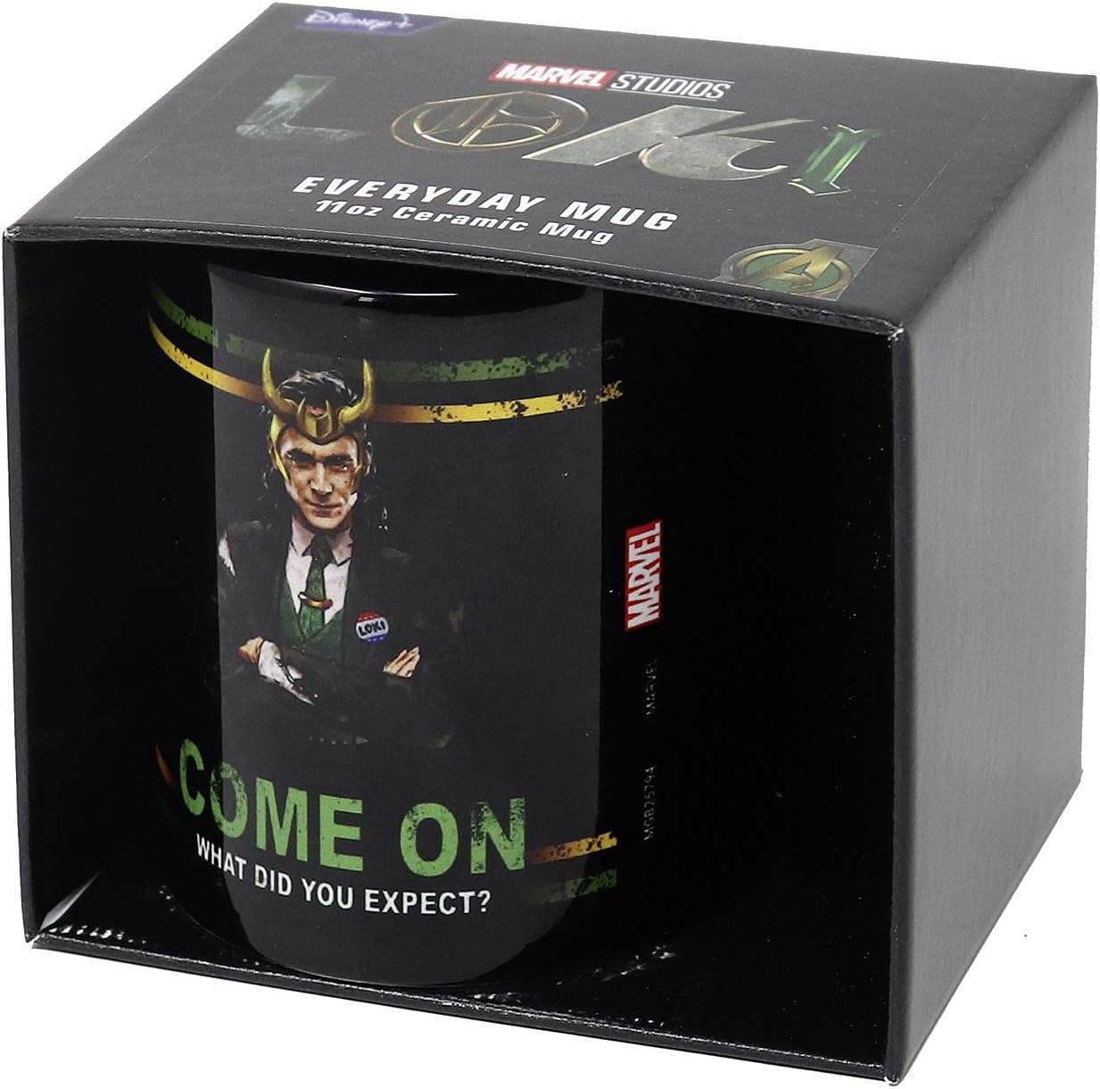 Pyramid International Loki MGB26794 - Taza de cerámica (diseño de What Did You Expect de 11 onzas