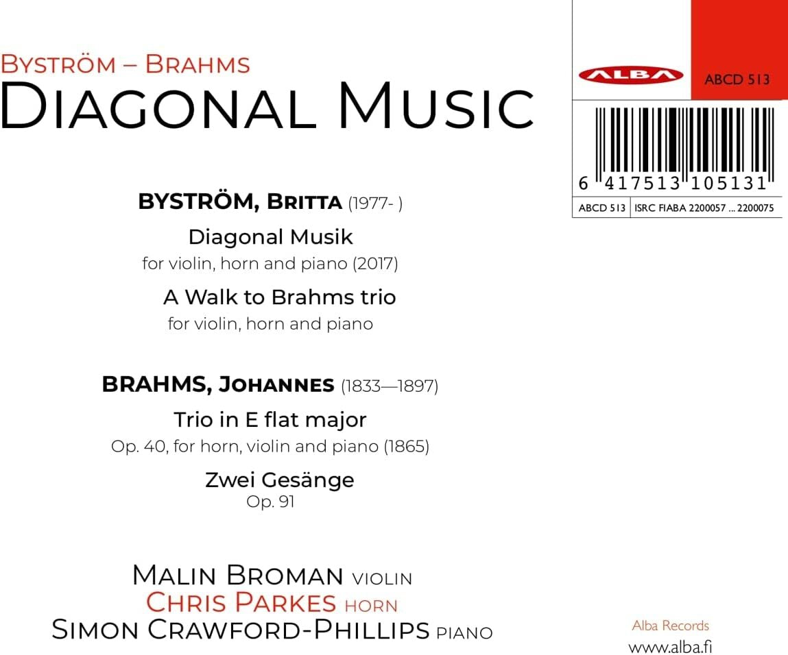 Byström/Brahms: Diagonal Music