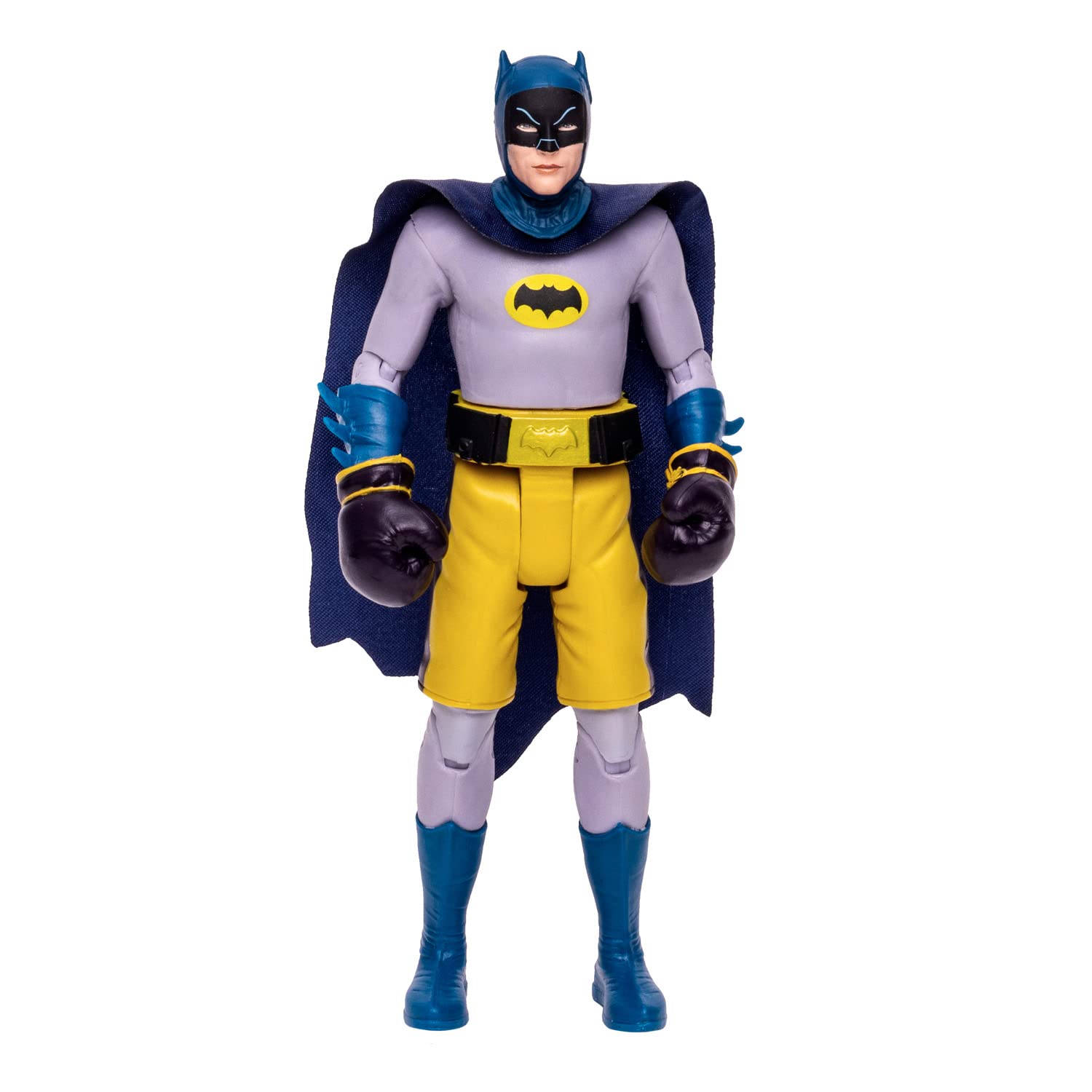 McFarlane Toys, DC Multiverse, 5-inch DC Retro Batman Boxing Action Figure with Action Word Bubbles, Collectible DC Retro 1960's TV Figure – Ages 12+