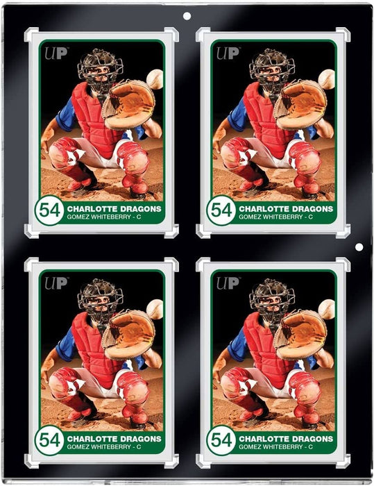 Ultra Pro 130PT 4-Card Black Border UV ONE-TOUCH Magnetic Holder