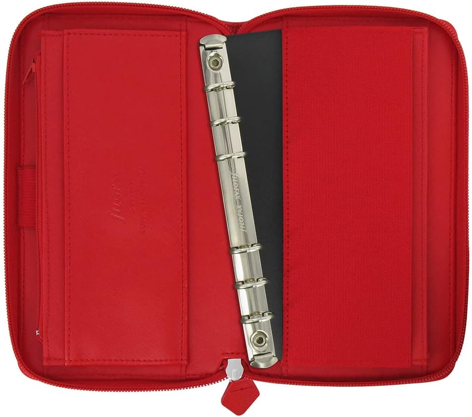 Filofax Compact Saffiano Zip Poppy Organiser