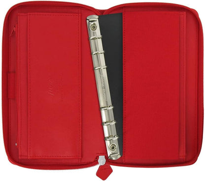 Filofax Compact Saffiano Zip Poppy Organiser