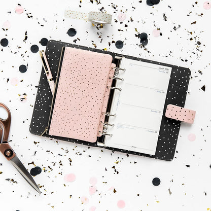Filofax Personal Confetti Rose Quartz Organiser