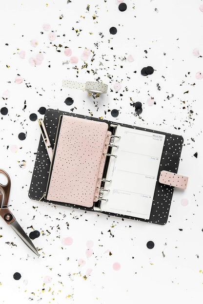 Filofax Personal Confetti Rose Quartz Organiser