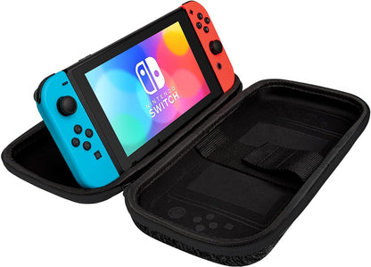 PDP Gaming Officially Licensed Switch Slim Deluxe Travel Case - STAR SPECTRUM - Semi-Hardshell - Console Stand - Protective PU Leather - Holds 14 Games - Works with Switch OLED & Lite Star spectrum Pi