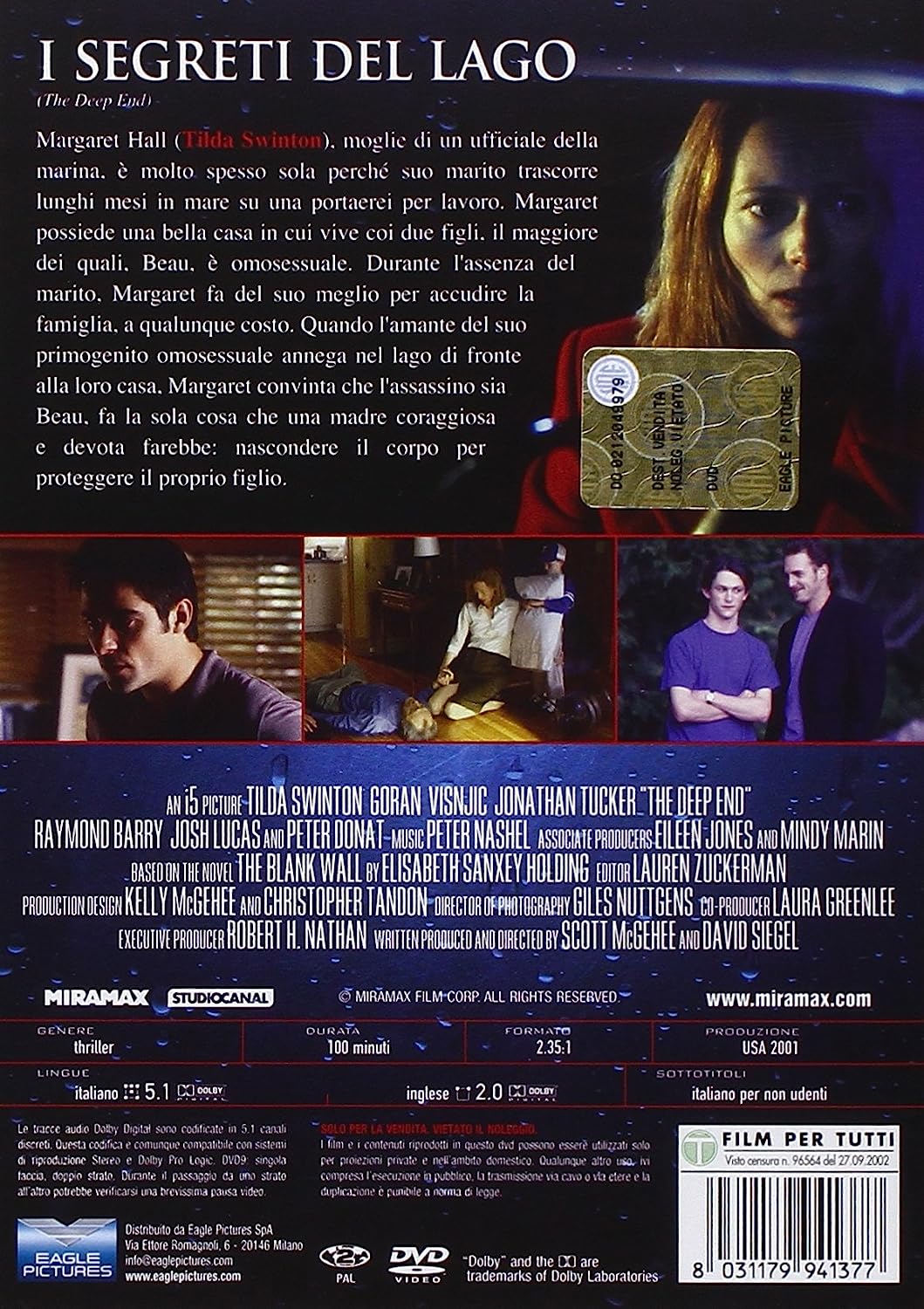 i segreti del lago DVD Italian Import
