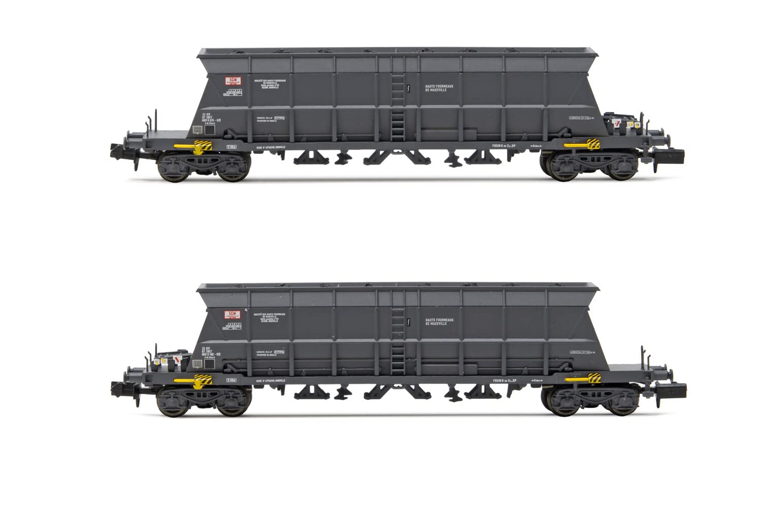 Arnold SNCF, 2-unit pack, 2-axle covered wagons type G4 Permaplex, period IV
