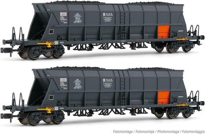 Arnold RENFE, 2-unit pack 2-axle closed wagon J2 "vagones aislantes" period IV-V