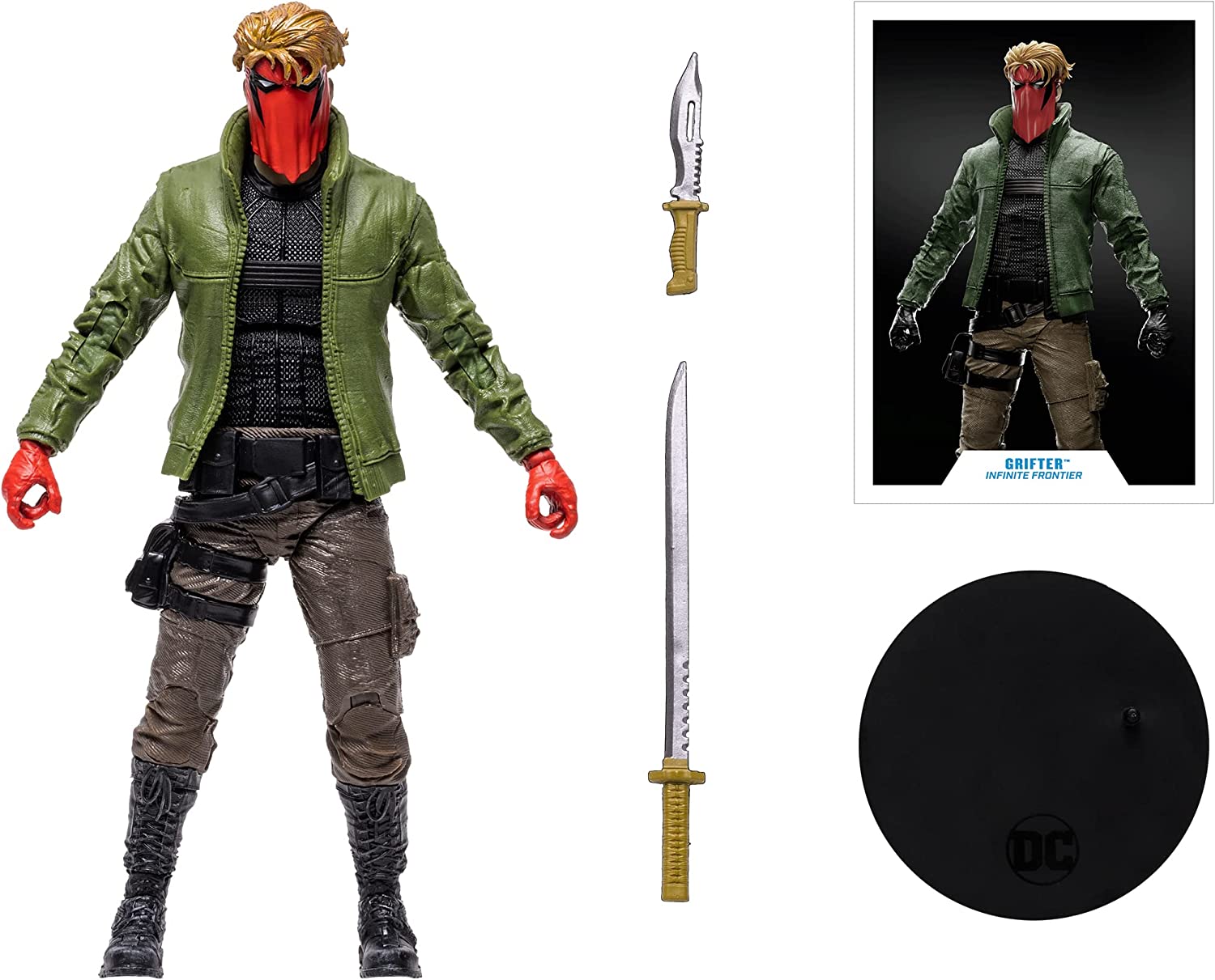 McFarlane DC Multiverse Actionfigur Grifter 18 cm, Mehrfarbig, 15247