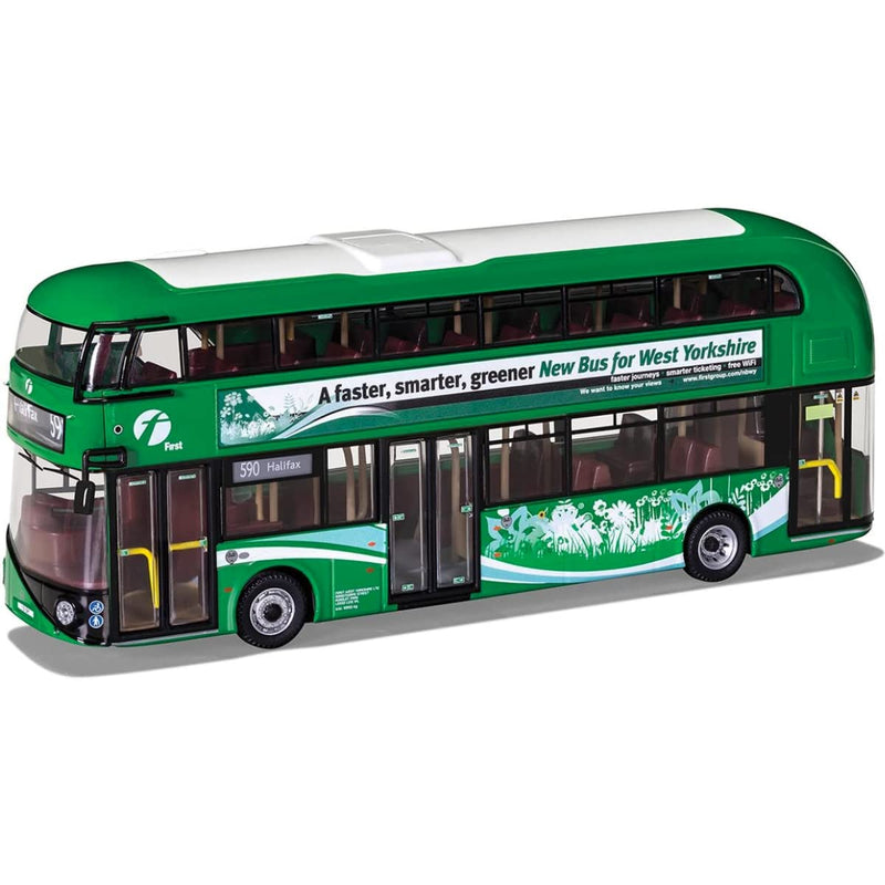 Corgi- Modelo Diecast, Nuevo Routemaster, West Yorkshire, Color (OM46635