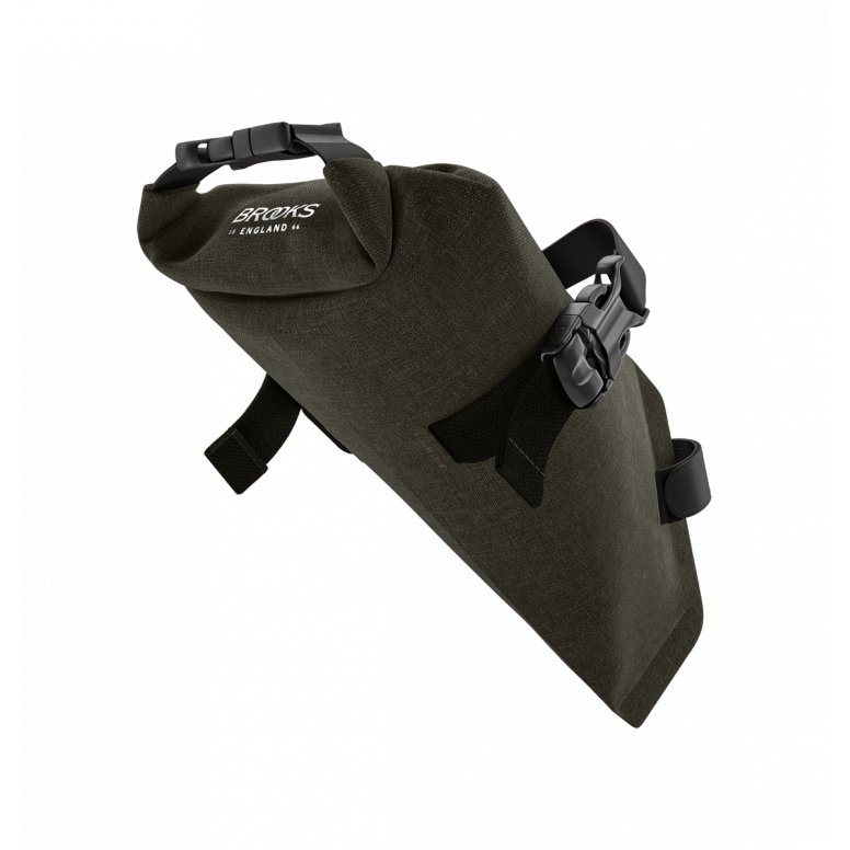 BROOKS Scape Saddle Roll Bag Mud Green