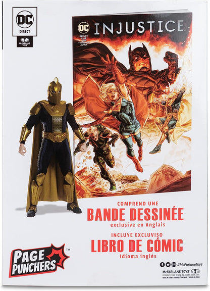 McFarlane Toys, DC Comic 7-inch Dr.Fate Action Figure with 22 Moving Parts, Collectible DC Injustice 2 Video Game Figure with Stand Base, Comic and Unique Collectible Character Card – Ages 12+