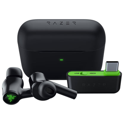 Razer Hammerhead HyperSpeed - Wireless Multi-Platform Gaming Earbuds for Xbox (HyperSpeed Wireless, Active Noise Cancellation, Bluetooth 5.2, Up to 30 Hours of Battery Life) Black Hammerhead HyperSpeed Black
