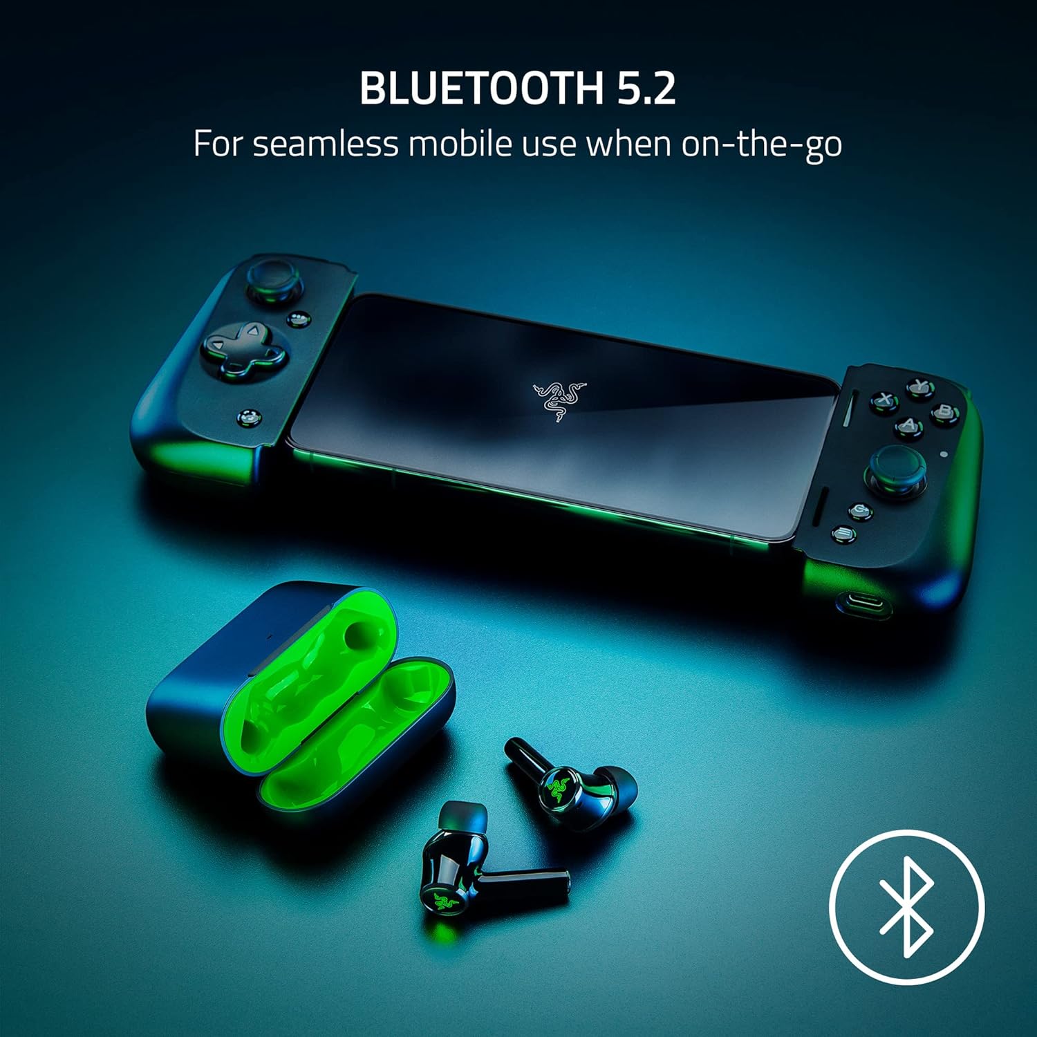 Razer Hammerhead HyperSpeed - Wireless Multi-Platform Gaming Earbuds for Xbox (HyperSpeed Wireless, Active Noise Cancellation, Bluetooth 5.2, Up to 30 Hours of Battery Life) Black Hammerhead HyperSpeed Black