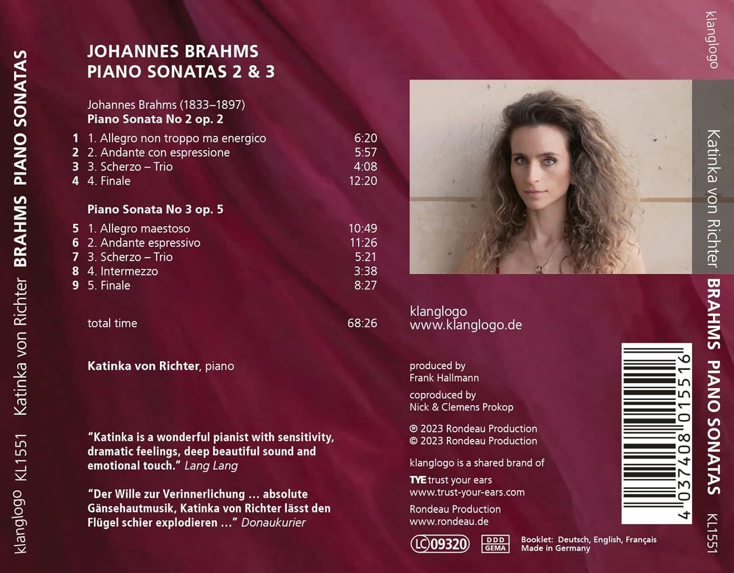Johannes Brahms: Piano Sonatas 2 & 3